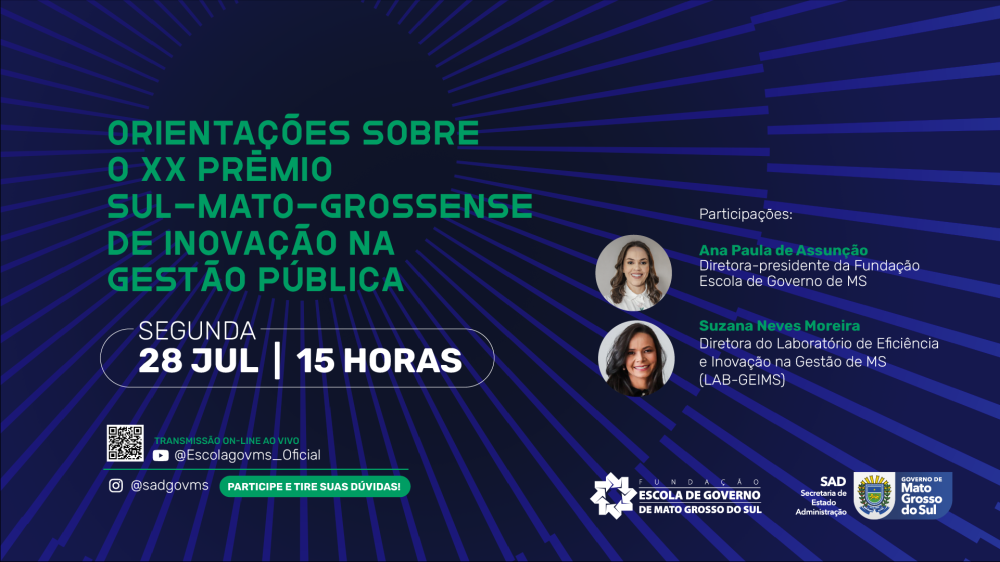 Escolagov-MS: Dra. Ana Paula de Assunção destaca live estratégica para orientar servidores sobre prêmio estadual