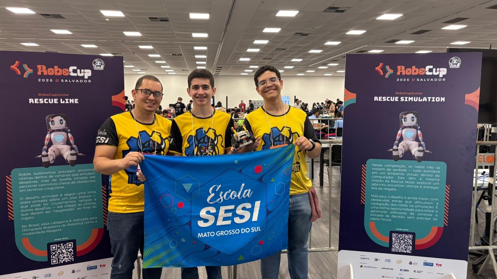 Sesi alcança top 10 no mundial de robótica realizado em Salvador