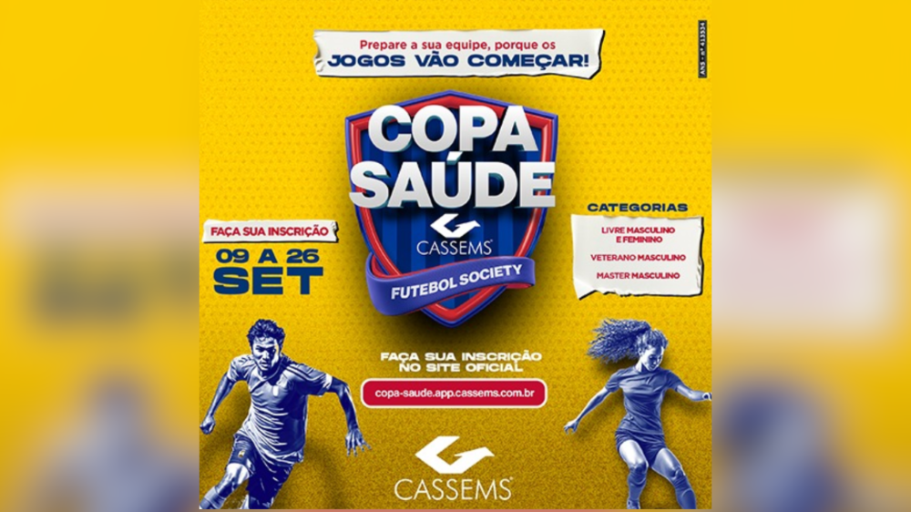 Inscrições abertas para a 16ª Copa Cassems de Futebol em MS