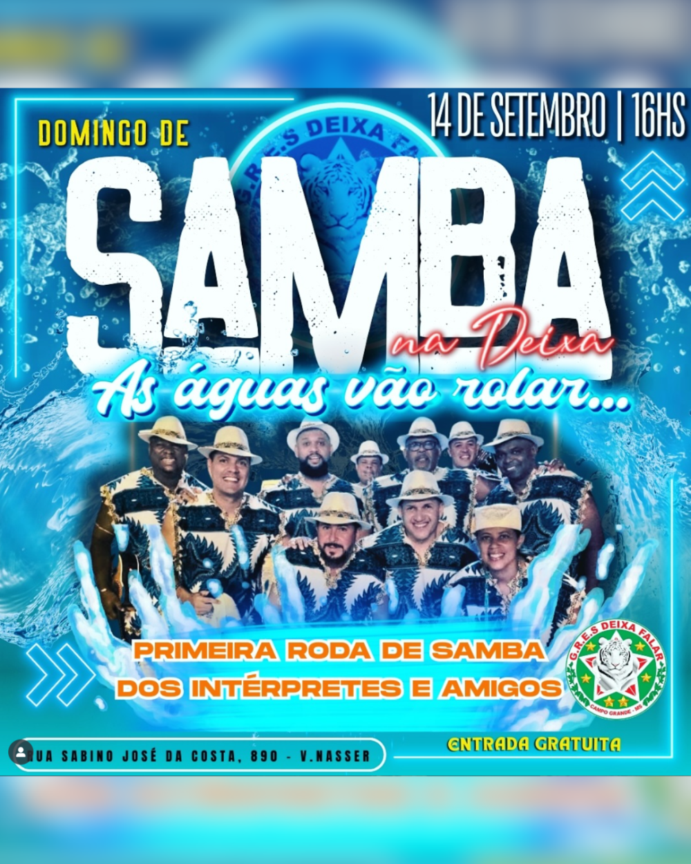 Deixa Falar abre as portas para 1ª Roda de Samba com intérpretes e amigos