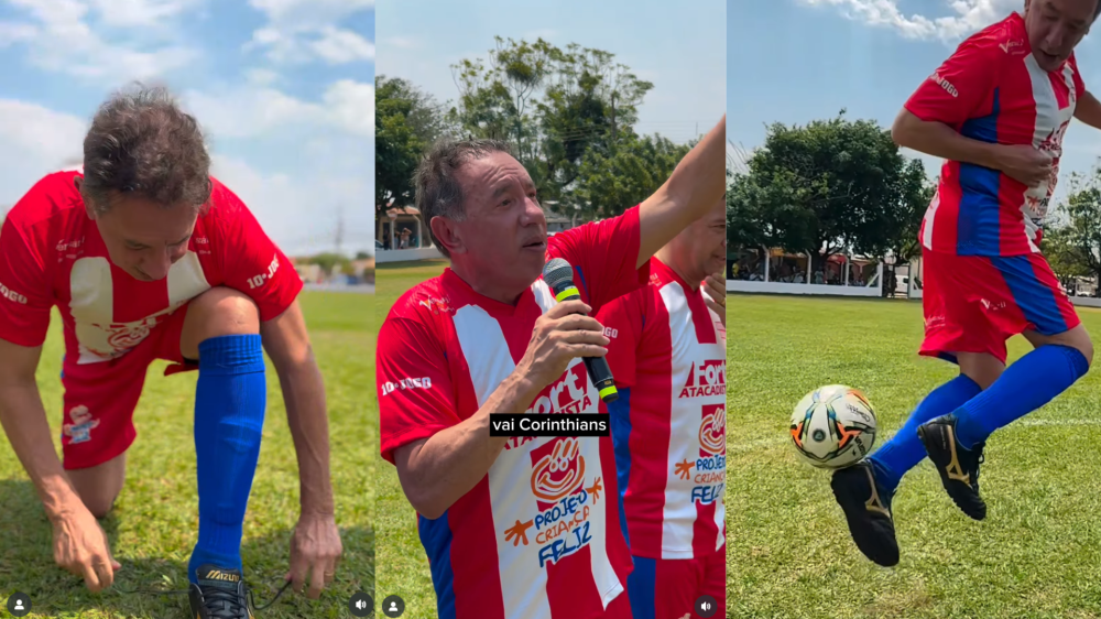 Com apoio de Gerson Claro, evento solidário reúne ídolos, lota arquibancadas e garante doações para o Dia das Crianças