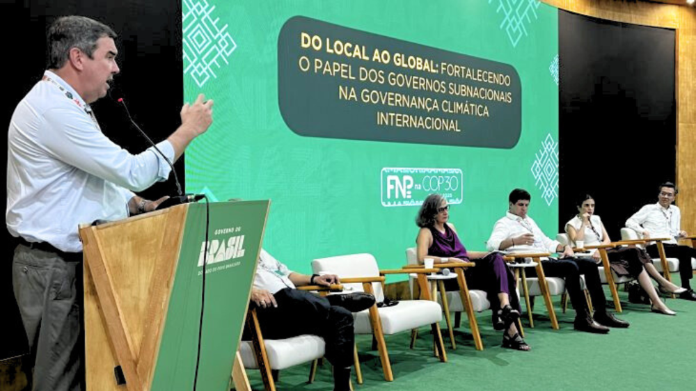 Governador Eduardo Riedel destaca equilíbrio entre preservação e crescimento na COP30