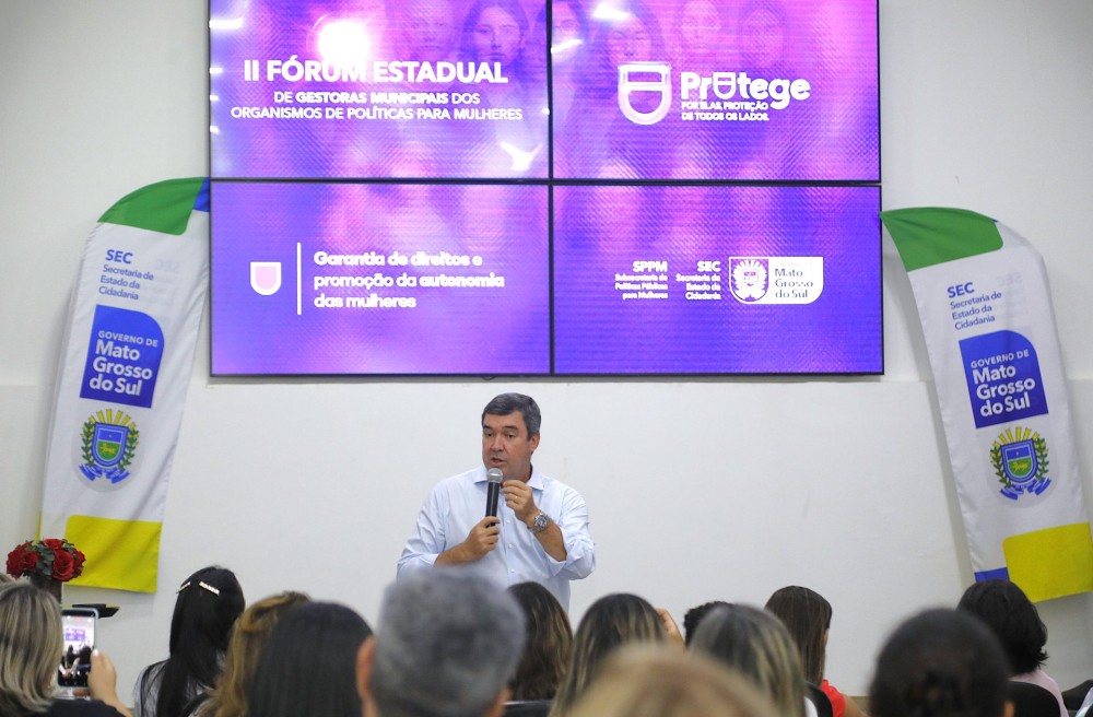 Eduardo Riedel destaca prevenção e educação no 2º Fórum Estadual das Políticas para Mulheres