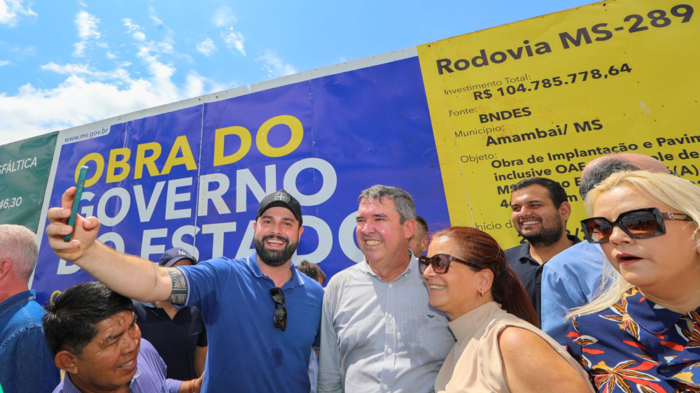 Riedel anuncia pavimentação da MS-289 e entrega reforma de escola em Juti