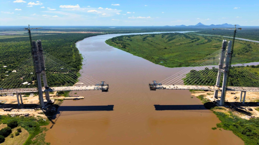 Ponte Bioceânica a 90 metros de ligar Brasil e Paraguai