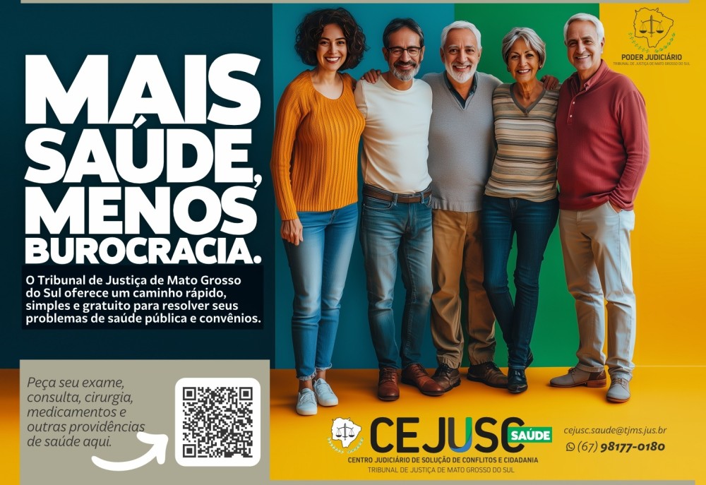 TJMS promove Semana da Saúde com foco na prevenção e solução de conflitos sem judicialização