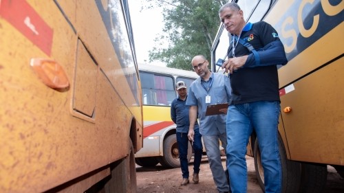 Fiscalização do TCE-MS garante segurança no transporte escolar de Nova Alvorada