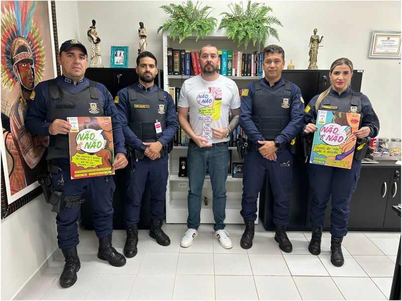 MPE-MS Entrega Material do ‘Não é Não!’ a Agentes de Segurança na Expoagro em Dourados