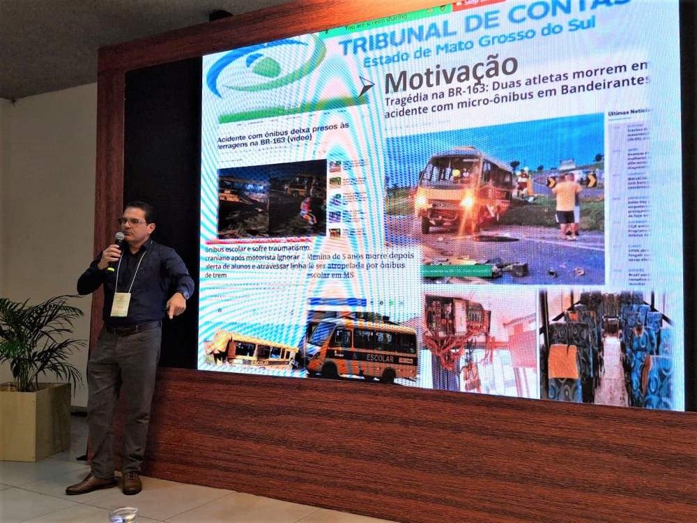 Boas práticas do TCE-MS na fiscalização do transporte escolar é destaque em congresso nacional